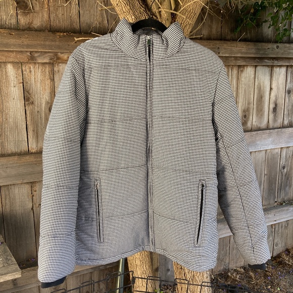 Black and White Puffer Jacket with Nice Detail by PURE NAVY - Picture 1 of 10